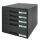 LEITZ Schubladenbox Plus  schwarz 52110095, DIN A4 mit 5 Schubladen, 1 St.