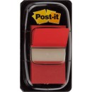 50 Streifen Post-it® Index Standard Haftmarker rot im...