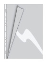 10 DURABLE Prospekthüllen DIN A4 transparent genarbt 0,06 mm