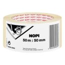 NOPI Kreppband beige 50,0 mm x 50,0 m 1 Rolle
