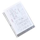 DURABLE Prospekthüllen DIN A3 quer transparent genarbt 0,12 mm, 10 St.