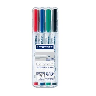 STAEDTLER pen Whiteboard-Marker farbsortiert 1,0 mm, 4 St.