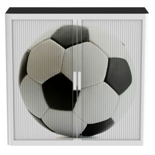 PAPERFLOW easyOffice Rollladenschrank Ball ohne Fachböden 110,0 x 41,5 x 104,0 cm