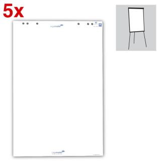 Legamaster Flipchart-Papier blanko 65,0 x 98,0 cm, 20 Blatt, 5 Blöcke