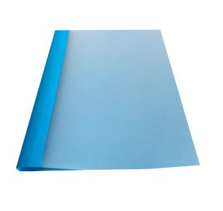 Ösenmappe, Lederstruktur, 1,5mm, Farbe kobaltblau, glasklare Folie, VPE= 100 St.
