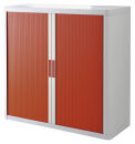 PAPERFLOW easyOffice Rollladenschrank weiß, rot...