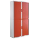 PAPERFLOW easyOffice Rollladenschrank weiß, rot...