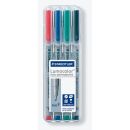 STAEDTLER Lumocolor Folienstifte-Set farbsortiert...