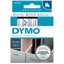 DYMO Beschriftungsband D1 blau auf transparent 12 mm