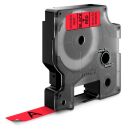 DYMO Schriftband D1 45017 S0720570, 12 mm, schwarz auf rot, 1 St.
