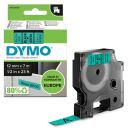 DYMO Schriftband D1 45019 S0720590, 12 mm, schwarz auf grün, 1 St.