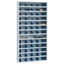 Gürkan Stahlschrank 109484 lichtgrau, blau 12...