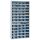 Gürkan Stahlschrank 109484 lichtgrau, blau 12 Fachböden 100,0 x 30,0 x 198,0 cm, aufgebaut, 1 St.