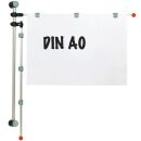 MAUL Planhalter DIN A0 silber Wandmontage, 1 St.
