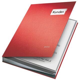 LEITZ Unterschriftenmappe Unterschritsmappe 5700 20 Fächer rot, 1 St.