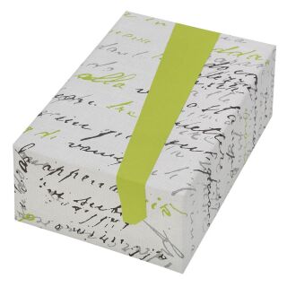 JUNG SCHÖNER VERPACKEN Geschenkpapier Lirica Schrift mehrfarbig beidseitig bedruckt, 20,0 m
