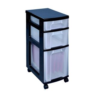 Really Useful Box Aufbewahrungsbox transparent, schwarz 30,0 x 42,0 x 69,0 cm, 1 St.