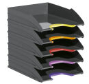 DURABLE Briefablagen VARICOLOR® dunkelgrau DIN A4, 5 St.