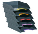 DURABLE Briefablagen VARICOLOR® dunkelgrau DIN A4, 5 St.