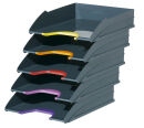 DURABLE Briefablagen VARICOLOR® dunkelgrau DIN A4, 5 St.