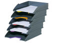 DURABLE Briefablagen VARICOLOR® dunkelgrau DIN A4, 5 St.