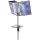 DURABLE Sichttafelsystem SHERPA® Display System desk clamp 10 581800 DIN A4 schwarz mit 10 St. Sichttafeln, 1 St.