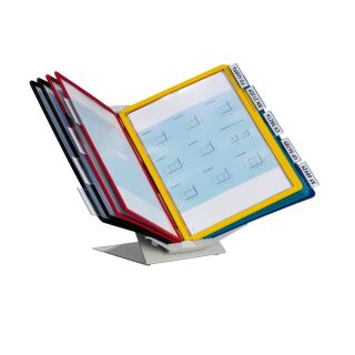 DURABLE Sichttafelsystem Vario® Pro 10 557900 DIN A4 farbsortiert mit 10 St. Sichttafeln, 1 St.