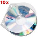 10 VELOFLEX CD-Hüllen VELOBOX transparent