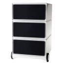 PAPERFLOW easyBox Rollcontainer weiß, schwarz 3...