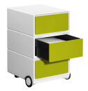 PAPERFLOW easyBox Rollcontainer weiß, grün 3...