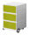 PAPERFLOW easyBox Rollcontainer weiß, grün 3 Auszüge 39,0 x 43,6 x 64,2 cm