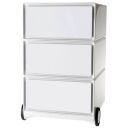 PAPERFLOW easyBox Rollcontainer weiß 3 Auszüge...
