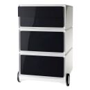 PAPERFLOW easyBox Rollcontainer weiß, schwarz 4...