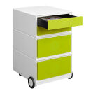 PAPERFLOW easyBox Rollcontainer weiß, grün 4...