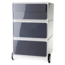 PAPERFLOW easyBox Rollcontainer weiß, grau 4...