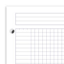 OXFORD Collegeblock Meetingbook kariert DIN A4 Rand rundum, 1 Block