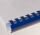 Plastikbinderücken, US-Teilung, Farbe: Blau, Durchmesser = 6 mm, VPE 100 St.