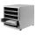 HAN Schubladenbox Contur  dunkelgrau 1505-0-19D, DIN B4 mit 5 Schubladen, 1 St.