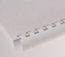Plastikbinderücken, US-Teilung, Farbe: Weiß, Durchmesser = 10 mm, VPE 100 St.