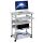 DURABLE PC-Tisch höhenverstellbar mit Rollen grau 75,0 x 53,4 x 95,0 - 115,0 cm