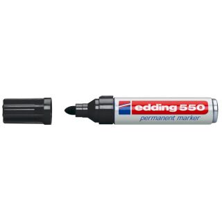 edding 550 Permanentmarker schwarz 3,0 - 4,0 mm, 1 St.
