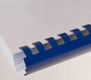 Plastikbinderücken, US-Teilung, Farbe: Blau, Durchmesser = 14 mm, VPE 100 St.