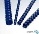 Plastikbinderücken, US-Teilung, Farbe: Blau,...