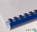 Plastikbinderücken, US-Teilung, Farbe: Blau, Durchmesser = 19 mm, VPE 50 St