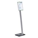 DURABLE Infoständer silber DIN A4 36,5 x 109,0 x...
