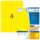 HERMA Etiketten 4396 gelb 105,0 x 148,0 mm, 100 Blatt
