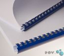 Plastikbinderücken, US-Teilung, Farbe: Blau, Durchmesser = 25 mm, VPE 50 St.