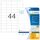 HERMA Folienetiketten 4680 transparent 48,3 x 25,4 mm, 25 Blatt