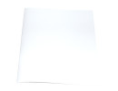 Ösenmappe, Lederstruktur, 7 mm, Farbe weiß, glasklare Folie, VPE= 100 St.