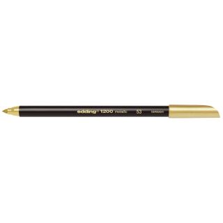 edding 1200 metallic colourpen Filzstift gold, 1 St.